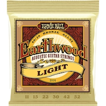 Ernie Ball P02004 Earthwood Light 80/20 Bronze 0.11 - 0.52 Akust