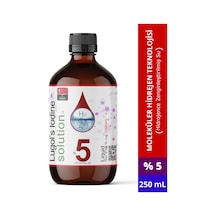 Lugol's %5 İyot Çözeltisi İyot Damla Cam Şişe 250 ML