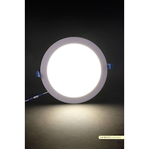 ACK Sıva Altı Yuvarlak LED Panel Armatür 4000K Ilık Beyaz 20W Beyaz