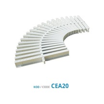 PİNA TEK GEÇME HAVUZ SAVAK IZGARASI - 20CM ''I'' KESİTLİ Y:24MM