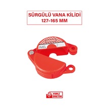 Danger Bbu Safety Sürgülü Vana Kilidi 127 165 Mm Dayanıklı Ayarlanabilir Güvenlik Mekanizması