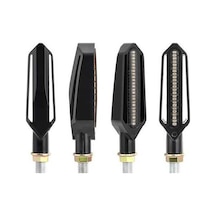 Ebitda Motosiklet Yeniden Takım İçin 24 Led 2 Renkli Sinyal Fren Lambası, Patladı Yanıp Söner Beyaz Işık