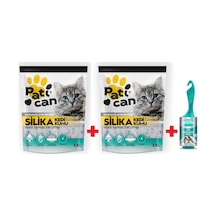 Patican Silika Kristal Kedi Kumu 2 x 3800 ML + Smarter Tüy Toplayıcı