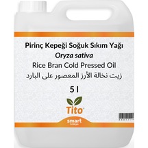 Tito Pirinç Kepeği Soğuk Sıkım Yağı Oryza Sativa 5 L