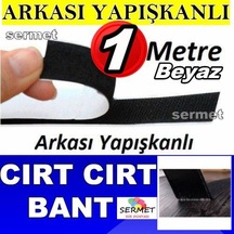 1 Mt Beyaz Yapışkanlı Cırt Bant 2 Cm Genişlikde