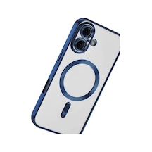Apple Uyumlu   iPhone 16 Kılıf Kross Magneticsafe Kapak - Lacivert