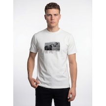 LOFT Regular Fit Erkek Tshirt K.kol Lf2042927 Q1.v1 Beyaz