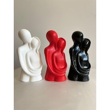 Bernami Biblo Pinterest Sevgili Aşıklar Sarılmış Biblo Dekor Biblo -siyah Beyaz Kırmızı 3 Lü Set