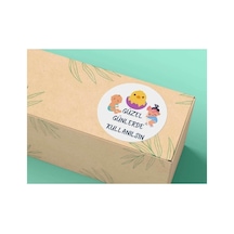 Baby Güzel Günlerde Kullanın Sevimli Sticker Mat Etiket 4 Cm 40 Adet Çok Renkli