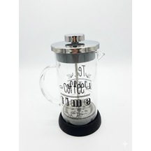 Tasarım French Press - Filtre Kahve Ve Bitki Çayı Demliği 350 Ml Siyah Çok Renkli