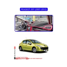 Peugeot 207 2007-2012 Torpido Koruma Halısı Mavi Kenar