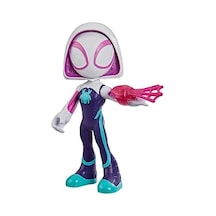 Spidey And His Amazing Süper Büyük 22,5 Cm Ghost-spider Aksiyon Figürü, 3 Yaşından Büyük Erkek Ve Kız Çocukları İçin Süper Kahraman Oyuncağı