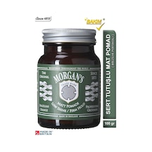Morgan's Low Shine Sert Tutuşlu Mat Saç Şekillendirici Pomat Green Label 100gr