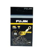 Fujin J Rolling Snap Bilyalı Kilitli Klips Black Nickel 10 Numara