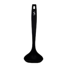 Lurch - Platin Silikon Sos Kepçesi 28 Cm Siyah - Yanmaz, Yapışmaz, Bükülmez, Çizmez, Tat Ve Koku Bırakmaz - 240615