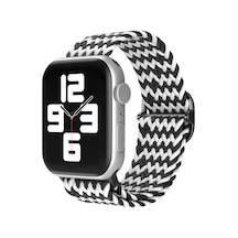 Watch 42mm Star Kordon - Zigzag Siyah-beyaz Bz8683140501952