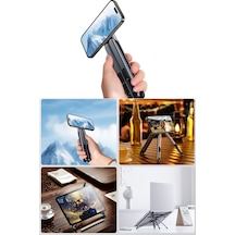 Portatif Paslanmaz Kompakt Manyetik Telefon Tablet Laptop Tutucu Yeni Nesil Tripod