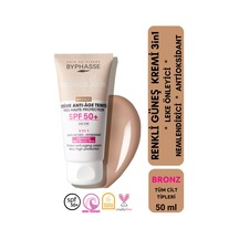 Byphasse  3'ü 1 Arada Renkli Güneş Kremi Bronz SPF50+ 50 ML