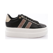 Dgn Es865 Kadin Kalin Silver Taşli Sneakers Ayakkabi ES865-2007-R12593 Beyaz - Siyah Dgn Es865 Kadin Kalin Silver Taşli Sneakers Ayakkabi ES865-2007-R12593 Beyaz - Siyah
