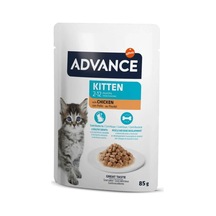 Advance Cat Kitten Chicken Pouch Yaş Mama 85 Gr