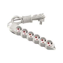 Mono Orion 6'lı Topraklı Grup Priz 3 Metre (3*1) Beyaz