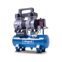 Scheppach Hc08si Ultra Sessiz Kompresör 8 Bar 6 L Hazne 1,5 Hp / 1100 W Yağsız Ve Az Bakım Gerektirir Debisi 162 L/dk Sessiz Kompresör