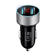 Herşey Fırsat Oto Telefon Şarj Cihazı 2Li Usb-Gri