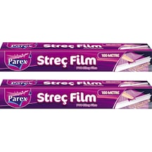 Kesme Bıçaklı 100m Streç Film İkili Paket