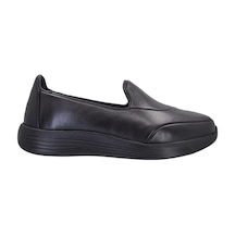 Ayak Trendi 4218 Kadın Hakiki Deri Faylon Taban Comfort Ayakkabı Siyah