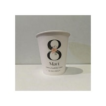 8 Mart Kadınlar Günü Desenli Tek Kullanımlık 7 Oz 50 Adet Üreticiden Karton Bardak 1