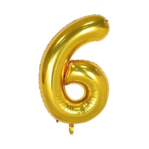 Beysüs Rakam Folyo Balon Gold 6 Rakam 40 İnç