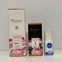 Rosense Gülsuyu 250 Ml Bakım Seti Gülsuyu, Bay Roll-on Gül Yağı