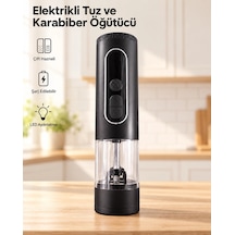 Elektrikli Tuz Ve Karabiber Öğütücü - Şarjlı Çift Hazneli Baharat Değirmeni Bx-316390 Diğer