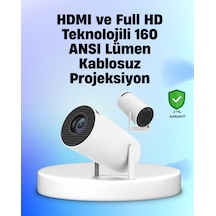 4k Uyumlu 130 İnç Full Hd Projeksiyon Cihazı Ve Kablosuz Aktarım Özelliği - Lisinya
