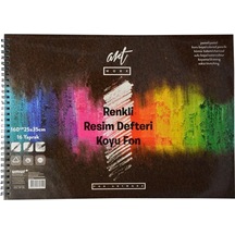 Clara Renkli Resim Defteri Koyu Fon 160 Gr 25 X 35 16 Yaprak