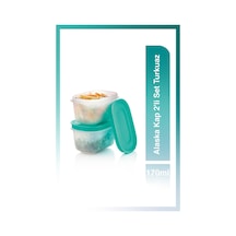 Tupperware Alaska Kap 2'li Set 170 ml Turkuaz