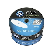 Hp Cd-r 52x Inkjet Printable 700mb 80dk 50'li Spindle