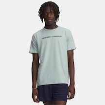 Under Armour Blur Wordmark Erkek Mavi Tişört Mavi