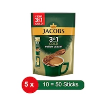 3 Ü 1 Arada Gold Yoğun Lezzet Hazır Kahve 10 Lu Paket X 5 Paket Diğer