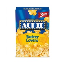 Act Iı Butter Lovers Microwave Popcorn 234g
