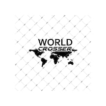 Bay Etiket Cse1 World Crosser (Dunyayi Gezen) Yazili Mat Siyah