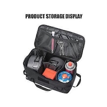 Açık Hava Kamp Pişirme Gereçleri Çantası Barbekü Izgaraları Saklama Çantası Piknik Sofra Takımı Düzenleyicileri Gazlı Ocak Tencereleri Taşınabilir Çanta Kil Rengi Çok Renkli