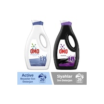 Omo Active Fresh Sıvı Deterjan 1690 ML + Omo Siyahlar İçin Sıvı Çamaşır Deterjanı 1690 ML