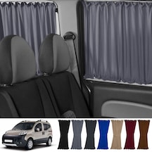 Pandami Fiat Fiorino 2007+ Uyumlu Gri Raylı Oto Perde Takımı