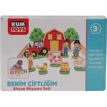 Km5898 Kumtoys Benim Çiftliğim Ahşap Boyama Seti