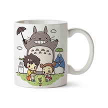 Totoro Anime Iki Tarafı Baskılı Kupa Bardak Çok Renkli