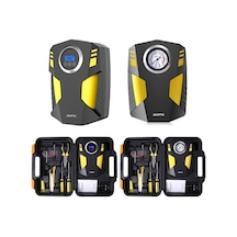 Suıtu St-5002 Dc 12 V Araba Hava Kompresörü Lastik Şişirme 150 Psı Otomatik Hava Kompresör & Hava Pompası Dijital Ekran Modeli