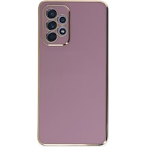 Samsung Galaxy  Uyumlu,  A52 Kılıf Volet Silikon - Mor