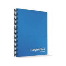 Composition Plastik Kapak 80 Yaprak Spiralli Kareli Defter