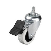 Hts 335 - 50x20 Mm Çift Bilyalı Vidalı Frenli Teker 4 Adet